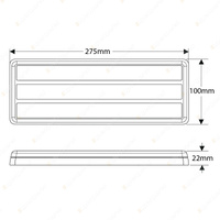 LED Autolamps Stop Tail Indicator Reverse Light 30 LED Lamp 12-24V Bulk