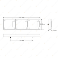 LED Autolamps Stop Tail Indicator Reverse Light 12-24V 48 LED Lamp Box