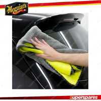 Meguiar's Mega Supreme Shine Microfibre Detailing Duo-Towel 70cm x 40cm Car Wash