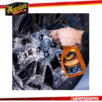 Meguiar's Hot Rims Black Wheel Cleaner 709ml - High Cling Foaming Action