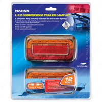 Narva Model 37 12V LED Slimline Rear Stop/Tail Direction Indicator Lamps Blister