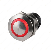 Narva Off/On L.E.D Push Button Switch Red Color Blister Pack Of 1