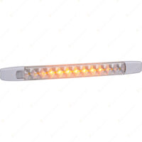 2 x Narva 12 Volt Dual Colour LED Strip Lamps White/Amber Blister Pack