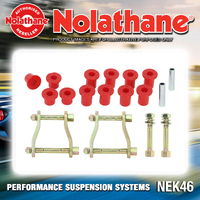 Nolathane Rear Spring Greasable Shackle and Bushing Kit for Holden Colorado RG