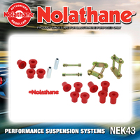 Nolathane Rear Spring Greasable Shackle and Bush Kit for Mitsubishi Triton ML MN