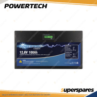 Powertech Lithium Slimline Deep Cycle Battery with Metal Case 12.8V 100Ah