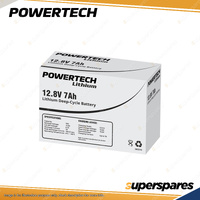 Powertech Lithium LiFePO4 Battery Deep Cycle BMS 12.8V 7Ah Camping Power