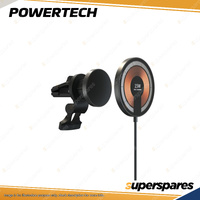 Powertech Premium 2-In-1 Magnetic Wireless Qi Car Charging Phone Mount