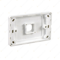 Projecta 1 Gang Blank Switch Plate - White Switch Grid and Cover Plate