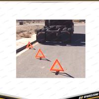 3 Pcs of Pro-Kit 44cm Warning Triangle Set - for Breakdowns or Any Warning Needs