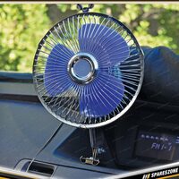 Pro-Kit 12V 100mm 6 Inch Oscillating Vehicle Fan - Adjustable Mounting Bracket