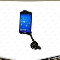 Pro-Kit Phone & Navigator Holder Lighter Socket & 2 USB with 15cm Micro USB Wire