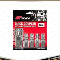 5 Pcs of PK Tool Nitto Style Quick Fit Coupling Set - Include Quick Couplers