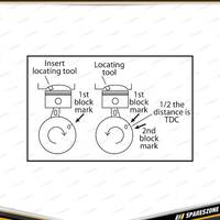 PK Tool 14mm Top Dead Centre Piston Locating Tool - 40mm Locating Shaft