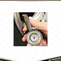 Pro-Tyre Heavy Duty Dial Tyre Gauge - 10-100psi Colour Scale & Acrylic Lens