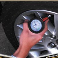 Pro-Tyre Heavy Duty Tyre Gauge - Dial Gauge With Tread Depth Indicator