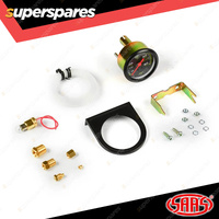 SAAS Oil Pressure Mechanical Gauge - Dual scale - Black Autoline 0 to 80psi