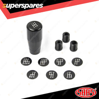 SAAS Billet Car Gear Stick Shift Knob - Black Aluminium Finish Customisable