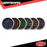 SAAS Oil Pressure Gauge 0-140 psi 52mm 2" Black Face Street Series