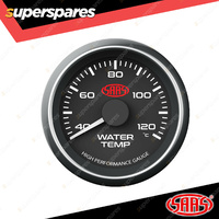 SAAS Water Temp Gauge 40 Degree - 120 Degree 66mm 2-5/8" Black Muscle Series