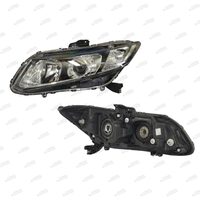 Left Headlight for Honda Civic FB Uses H11 And Hb3 Globe Uses H11 And Hb3 Globes