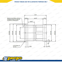 Front Control Arm Lower Inner Bush Kit Offset for Isuzu D-Max TFR TFS MU-X UC