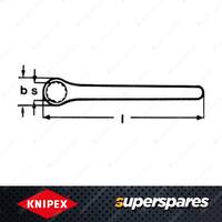 Knipex Ring Spanner Insualted VDE - 13mm Width Across Flats Chrome-plated