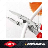 Knipex Elec Installation Plier - 6 Fuction in 1 Plastic Coated Handles 200mm