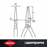 Knipex Round Nose Plier - 160mm Bending Wire Loops Multi-component Grips Handles