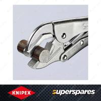 Knipex Grip Plier - 250mm with Adjustment Screw & Release Lever Double Prism Jaw