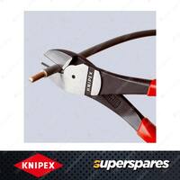 Knipex High Leverage Diagonal Cutter - Length 180mm with Plastic Coated Handles