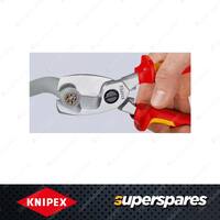 Knipex 1000V Cable Shears - 200mm with Twin Cutting Edge Chrome-plated Shears