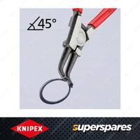 Knipex Circlip Plier 45 Degree Bent - 185mm Long for External Circlips on Shafts