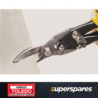 Toledo Aviation Cutting Snip - Straight Cut Yellow Handle 250mm Length