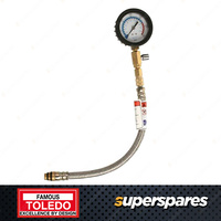 Toledo Petrol Compression Tester Kit - Dual Scale 300psi & 21KG/CM