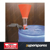 Toledo Universal Funnel with Adjustable Plier 28 - 74mm Clamp Range Mess Free