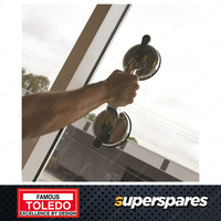 Toledo Double Suction Cup with Aluminium Body & Heavy Duty Rubber Pads