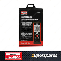 Toledo Digital Laser Distance Measurer - LCD digital screen Batteries included