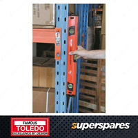 Toledo Magnetic Box Level - 600mm Length Reinforced aluminium frame