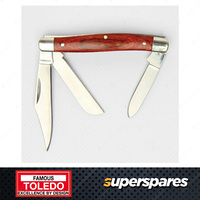 Toledo Stock Knife 440 Stainless Steel - Triple Blade 50mm 55mm 70mm