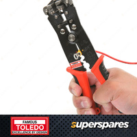 Toledo Heavy Duty Wire Stripper Crimper Cutter 210mm with Plastic moulded handle
