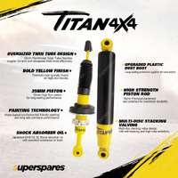 2x Front Titan 4X4 Shock Absorbers for Daihatsu Rocky F77 F87 Ute 4WD 84-93