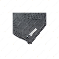 Front Trufit 3D Rubber Mats Maxtrac for Mitsubishi Triton Dual Cab MQ 2015-2017