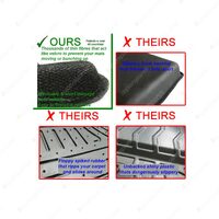 3 Rows Trufit 3D Rubber Mats Kagu for Toyota Prado 150 Series 2009-2012 Gray