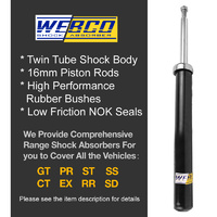 Rear Webco Elite Shock Absorbers Lowered King Springs for FORD CORSAIR UA 89-92