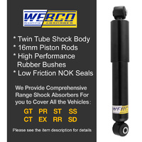 Rear Webco Pro Shock Absorbers STD King Springs for HOLDEN ASTRA TS 98-04