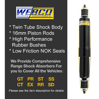 Front Webco HD Pro Shock Absorbers Raised King Springs for ROVER RANGE ROVER