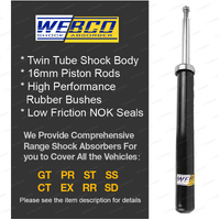 Rear Webco Shocks Raised King Springs for Hyundai ix35 LM Clevis Fork Base Mount