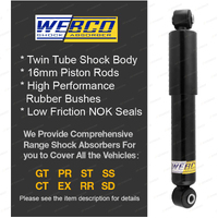 Rear Webco Shock Absorbers Raised King Springs for Hyundai Santa Fe CM 09-13