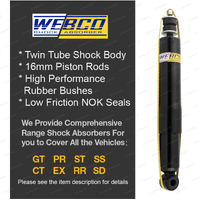 Rear Webco Shock Absorbers Raised King Springs for Holden Colorado 7 RG 12-17